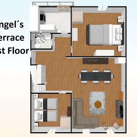 Angel's Duplex Terrace Five Bedrooms